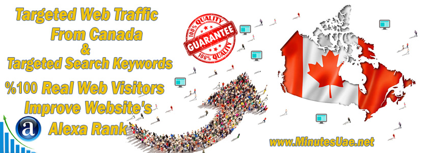 Buy Targeted Geo Web Traffic From Canada