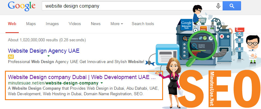 Seo first page of google
