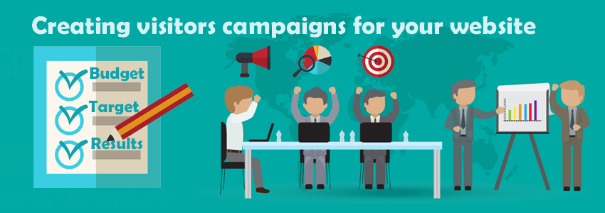 Creating visitors campaigns for your website